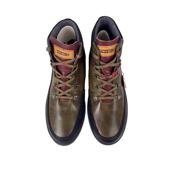 Pikolinos Caceres Ankle Boots Mens 10 10.5‎ EU 44 Green Leather Comfort WP main image 12